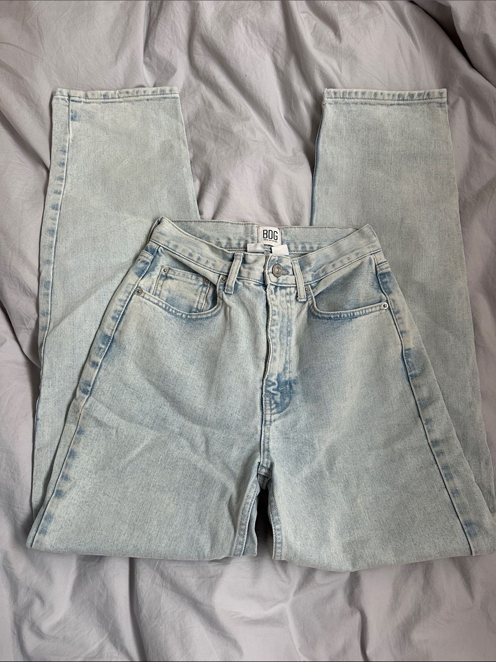 BDG Pale Blue High-Rise Mom Jeans